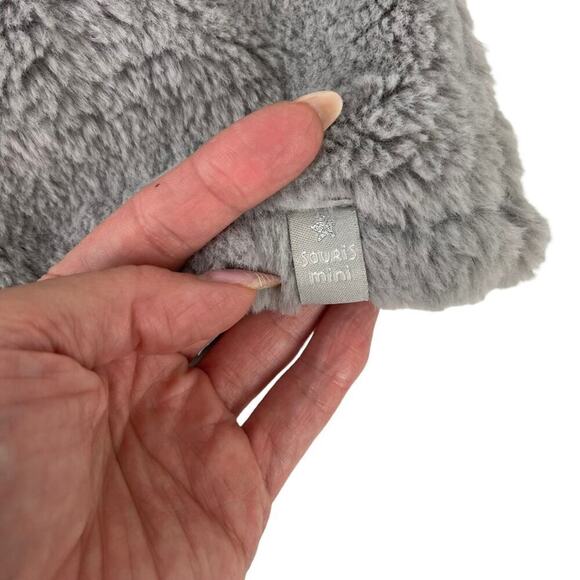 Souris Mini Faux Fur Baby Hooded Jacket with Star Charm Size 9M in Gray - Picture 7 of 15